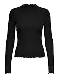ONLY Damen Onlemma L/S High Neck Top Noos JRS Langarmshirt, Schwarz (Black...