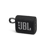 JBL GO 3 kleine Bluetooth Box in Schwarz – Wasserfester, tragbarer Lautsprecher für...