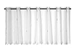 Elbersdrucke Bistrogardine Sun Valley 00 weiß transparent 48x138 cm Scheibengardine...