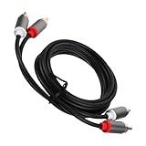 BESPORTBLE Audio Anschlusskabel mit Doppel lotusstecker Langlebiges Kupfer Edelstahl kabel...