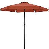 Kingsleeve® Sonnenschirm 330cm Schutzhülle UV Schutz 80+ Balkon Groß Kurbel...