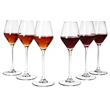MamboCat 6er Set Carré Portwein-Gläser I 80ml, Höhe 19,5cm I für 6 Personen I klares...