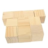 DIYEAH 10 Stück Teiliges Naturbelassene Holzquader aus Hochwertigem Birkenholz Präzise...