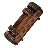 DOITOOL 2 Stücke Teiliges Set Halbtonnen Blumentöpfe aus Karbonisiertem Holz Rustikale...