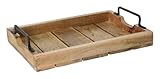 Tablett Dekotablett Holz Mango braun Holztablett Deko Kerzentablett Dekoration...