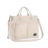 BLUEEE CHECKERS Canvas Tasche für Damen,Canvas Umhängetasche Damen,...
