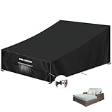 SIMPHAUS Schutzhülle Gartenliege Abdeckung für Doppelliege Outdoor 2...