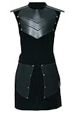 Oddfirm Mittelalter Weste Leder Herren Ärmellos Leder Patchwork Weste...