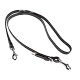 TRIXIE Hundeleine aus Leder Active V-Leine Leder L–XL, 2,00 m 22 mm in schwarz...