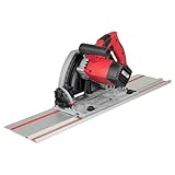 WALTER Tauchsäge 1200W, rot/schwarz, für Gehrungsschnitte bis 45°, Schnitttiefe bis 56...