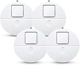 Coziert Glasbruchalarm mit lautem 120dB Alarm, Glasbruchmelder Fensteralarm Drahtloser...