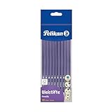 Pelikan 811132 Bleistift mit Radiergummi, HB, Sechskant, 10 Stück
