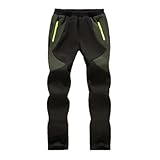 Hpbygstae Jungen, Mädchen, Wanderhosen, Kinder Softshell Skihose,warme Outdoorhose,...