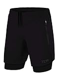 TCA Ultra Laufhose Herren 2 in 1 Kurze Sporthose Trainingsshorts Laufshorts mit...