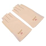 Xiuganpo Maniküre- mit UV-Schutz, Fingerlose Gummibänder für Nagellampe, Baumwollfaser...