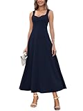 Muwodkdn Damen V-Ausschnitt Sommerkleider Ärmellos Kleider Casual A-Linie Maxi...