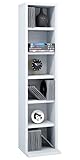 VCM Holzregal stehend | platzsparender CD Schrank für 102 CDs oder 36 DVDs |...