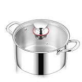 Onader Kochtopf, 3-Lagen Edeastahl Topf Induktion, 3,3L Kochtöpfe Nudeltopf Suppentopf...
