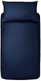 Amazon Basics Mikrofaser-Bettwäsche-Set, Marineblau,Einfarbig, 135 cm x 200 cm...