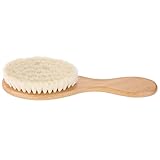 Baby Haarbürste mit Ziegenhaar, Babybürste mit Holzgriff und superweichen Borsten, Baby...