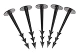 GARDENIX 100 Stück TerraPEG Erdanker Bodenanker Erdnägel für Gartenvlies Unkrautvlies...