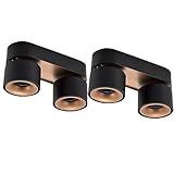 IOEDHW LED-Spots, Nordic, Spot aus Aluminium, rund, blendfrei, Deckenleuchte, schwenkbar,...