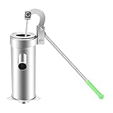 Schwengelpumpe Handschwengelpumpe,Edelstahl Saugpumpe 8m Tiefe Grundwasser, Wasserpumpe...