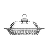 BUTTERDOSE Butterglocke Butterschale aus Glas BUTTERAUFBEWAHRUNG Küchendose...