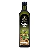 Walnussöl 750 ml - Speiseöl zum Verzehr - Glasflasche - Vegan - Kaltgepresst...