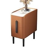 Mid Century Schmaler Beistelltisch mit 2 Schubladen, modern, schlank, Nachttisch für...
