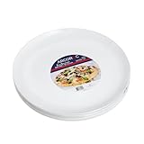 Arcoroc ARC L2810 Solutions Uni Pizzateller, 32cm, Opalglas, weiß, 6 Stück
