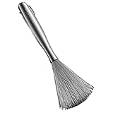 Hoement Edelstahl-Pfannenbürste, Metallschrubber, Wok, Edelstahl-Wok-Werkzeuge,...