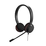 Jabra Evolve 20 Stereo Headset – Microsoft Teams zertifizierte Kopfhörer für VoIP...