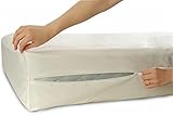 National Allergy 100% Baumwolle Matratzenschoner - 90 x 200 x 20cm - Weiß -...