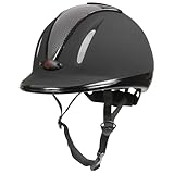 RL24 - Reithelm Carbonic von Covalliero | Reitkappe Kinder, Damen & Herren | mit...