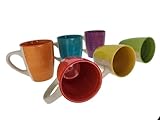 MC-Trend 6er Tassenset Becherset Keramikserie sortiert Ø 9cm Keramik 300 ml...