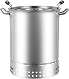 Smoker Holzkohlefass BBQ Grill, BBQ Hging Ofen, Edelstahl BBQ Grill Mesh Barrel Mit 20...