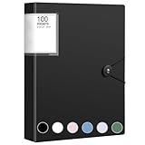 A4 Sichtbuch A4 mit Klarsichthüllen, 100 Taschen Mappe mit Klarsichthüllen,...