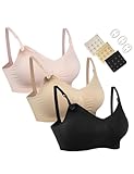 HOFISH Damen 3pack voller fehlschlag seamless stillen schwangerschaft bras bralette mit...