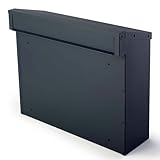 SafePost 925 Zaunbriefkasten Anthrazit - Wetterfester Briefkasten mit...