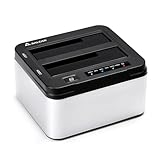 Salcar Festplatten Docking Station, USB 3.0 Docking Station mit 2 Einschüben...