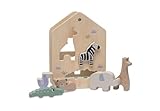 Jollein 104-001-67090 Holz-Formen-Steckspiel