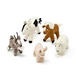 Én Gry & Sif Bauernhoftiere I Bezaubernde Filz-Tierchen im 5er Set I Hand-Made,...