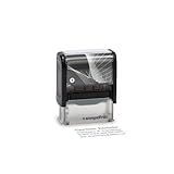stempelfritz Personalisierter Adressstempel – Selbstfärbend, Abdruck 38x14 mm, bis zu 4...