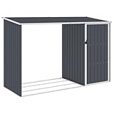 vidaXL Garten Brennholzlager Kaminholzunterstand Brennholzregal Unterstand...