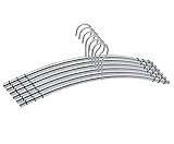 6 Metall Kleiderbügel hochwertige & robuste Premium Kleiderbügel aus Edelstahl...