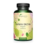 Papaya Enzym Vegavero® | Hochdosiert: 2.100 mg reines Papain pro Tagesdosis |...