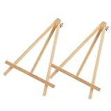 CORHAD 2 Stück Holz Tischstaffelei Kleine Staffeleien für Mini Staffelei Klappbar Stabil...