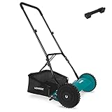 VONROC Handrasenmäher - Spindelmäher - 400mm – 4 Höheneinstellungen (15-25-31-35mm) -...