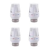 Molbory 4 Stück Thermostatkopf, Thermostat Heizung für Thread M30 x 1.5, Termostat...